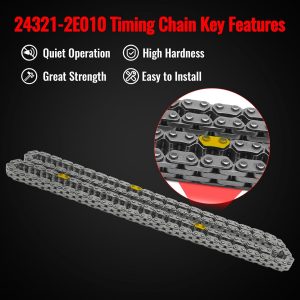 24350-2E700 Timing Chain Kit w/VVT Gear for Hyundai Elantra 2.0 2017-2020,Kona 2.0L 2018-2021,for Veloster 2.0L 2019-2021,for Kia Forte 2.0 17-2022, Forte 5 2.0 L 2017 2018 24321-2E010 243212E010