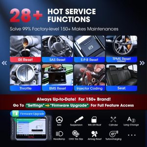 Autel MaxiCOM MK808 OBD2 herramienta de diagnóstico con todas las funciones de servicio y sistema incluso reajuste de aceite, EPB, BMS, SAS, DPF, TPMS y IMMO (MD802+MaxiCheck Pro)