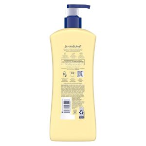 Vaseline Intensive Care Loción corporal hidratante nutritiva 3 unidades hecha con lípidos ultrahidratantes + extracto de avena puro para piel seca, para piel nutrida y de aspecto saludable, 20.3 onzas