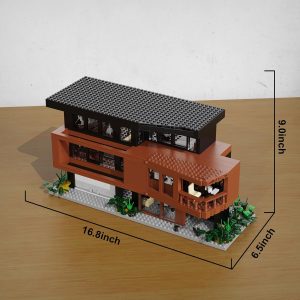 Set de Construcción de Casa Compatible con Bloques de Arquitectura Lego Fans de Películas Románticas Casa Creativa Regalo para Adultos Halloween Navidad San Valentín (864 Piezas)