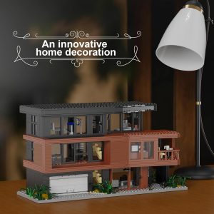 Set de Construcción de Casa Compatible con Bloques de Arquitectura Lego Fans de Películas Románticas Casa Creativa Regalo para Adultos Halloween Navidad San Valentín (864 Piezas)