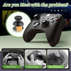 4Pack Joysticks for Xbox Series S/X Hall Effect Joystick Replacement for Xbox Series S/X 3D Analog Sensor Module Thumb Stick Controller Accessories Parts with Repair Tools