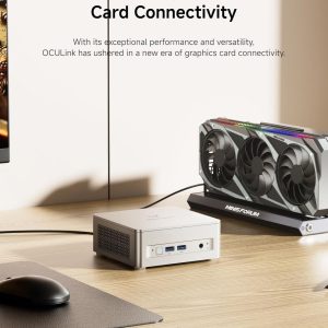 MINISFORUM Mini PC UM880 Plus AMD Ryzen 7 8845HS(8C/16T, up to 5.1GHz), 32GB DDR5 1TB PCIe4.0 SSD, Micro Computer Radeon 780M Graphics,HDMI+DP+USB4 Triple Display, OCuLink Port, 2.5G LAN, 5xUSB Ports