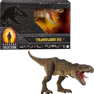 Mattel Jurassic World Colección Hammond Jurassic Park T Rex, Figura de dinosaurio Tyrannosaurus Rex coleccionista de 24 pulgadas, articulación Deluxe