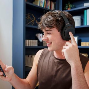 Sony WH-1000XM4 Wireless Premium Noise Canceling Overhead Headphones with Mic for Phone-Call and Alexa Voice Control, Black WH1000XM4