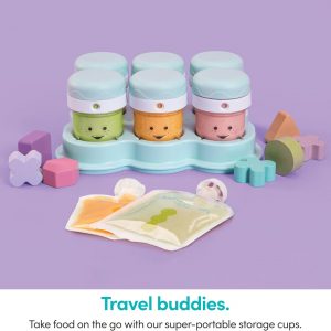 NutriBullet NBY-50100 Baby Complete Food-Making System, 32-Oz, White, Blue, Clear