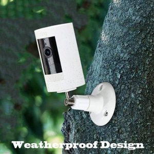 2Pack Camera Wall Mount Compatible with R-ing Stick Up Cam Battery/Outdoor Cam Plus/Pro/Plug-in/Indoor Cam (1st Gen), 360 Degree Adjustable Mounting Bracket for Outdoor Indoor Camera