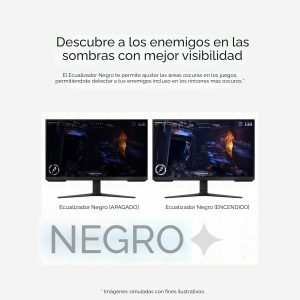 Samsung Monitor de juegos Odyssey G3 (G30D) de 32 pulgadas serie FHD, 1ms, 180Hz, AMD FreeSync, soporte ajustable, Black Equalizer, Virtual Aim Point, Eye Saver Mode, sin parpadeo, LS32DG302ENXZA