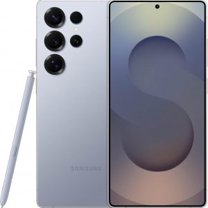 SAMSUNG Teléfono celular Galaxy S25 Ultra, teléfono inteligente AI de 256 GB, Android desbloqueado, cámara AI, procesador rápido, batería de larga duración, 2025, azul plateado titanio (renovado)