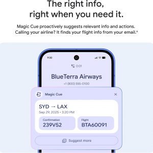Google Pixel 10 - Unlocked Android Smartphone - Gemini AI Assistant - Advanced Triple Rear Camera, Fast-Charging 24+ Hour Battery, and 6.3" Actua Display - Frost - 128 GB (2025 Model)