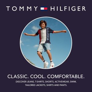 Tommy Hilfiger Sudadera con capucha de manga larga de forro polar para niños