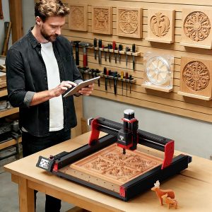 Twotrees TTC450 Pro CNC Router Machine with NEMA 23 Closed-Loop Stepper Motor 3.5" Touch Screen ,Upgraded 3 Axis Engraver Machine, Engraving Milling Machine for Wood Acrylic Aluminum Carving Cutting