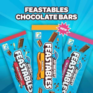 Feastables Beast Games Season 2 Bundle, Mrbeast Snacks Variety Pack With Chocolate Bars and Cups, Protein Milk, Hydration Drink, and Beef Jerky, Gift Basket for Adults and Kids, 10 Count Snack Box