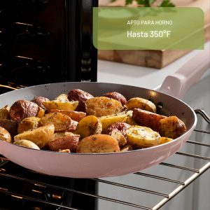 T-fal Refresh Ceramic, juego de utensilios de cocina antiadherentes de cerámica, 20 piezas, apto para horno 350F, juego de cocina con bandeja para huevos, sartenes, cacerolas, plancha, horno holandés,