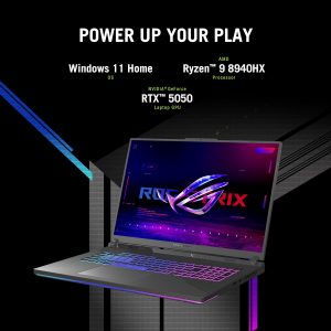 ASUS ROG Strix G18 (2025) Gaming Laptop, 18” ROG FHD+ 16:10 144Hz, NVIDIA® GeForce RTX™ 5050, AMD Ryzen™ 9 8940HX Mobile Processor, 16GB DDR5-5200Mhz, 1TB SSD, Wi-Fi 6E, Wind 11 Home