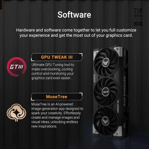 ASUS TUF Gaming GeForce RTX ™ 5060 Ti 16GB GDDR7 OC Edition Tarjeta gráfica para juegos (PCIe® 5.0, HDMI®/DP 2.1, ranura 3.1, componentes de grado militar, revestimiento protector de PCB, ventiladores