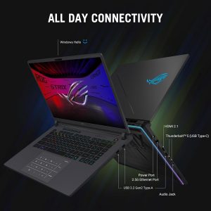 ASUS Portátil para juegos ROG Strix G16 (2025), pantalla ROG Nebula de 16 pulgadas 16:10 2.5K 240Hz/3ms, NVIDIA® GeForce RTX™ 5070 Ti GPU, procesador Intel® Core™ Ultra 9 275HX, memoria DDR5 de 32 GB