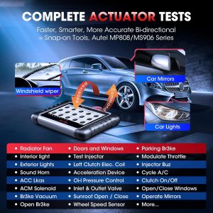 Autel MaxiCOM MK808 OBD2 herramienta de diagnóstico con todas las funciones de servicio y sistema incluso reajuste de aceite, EPB, BMS, SAS, DPF, TPMS y IMMO (MD802+MaxiCheck Pro)