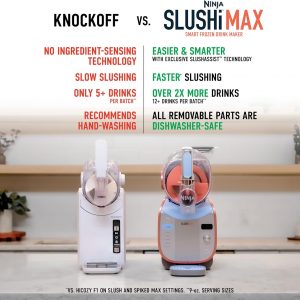 Ninja SLUSHi Max XXL Smart Frozen Drink Maker | Top Performance & Smart Technology, Party-Size 150oz Capacity, No Ice Needed, 6 Programs, Ideal Temp & Texture up to 12 hours | Peach FS605