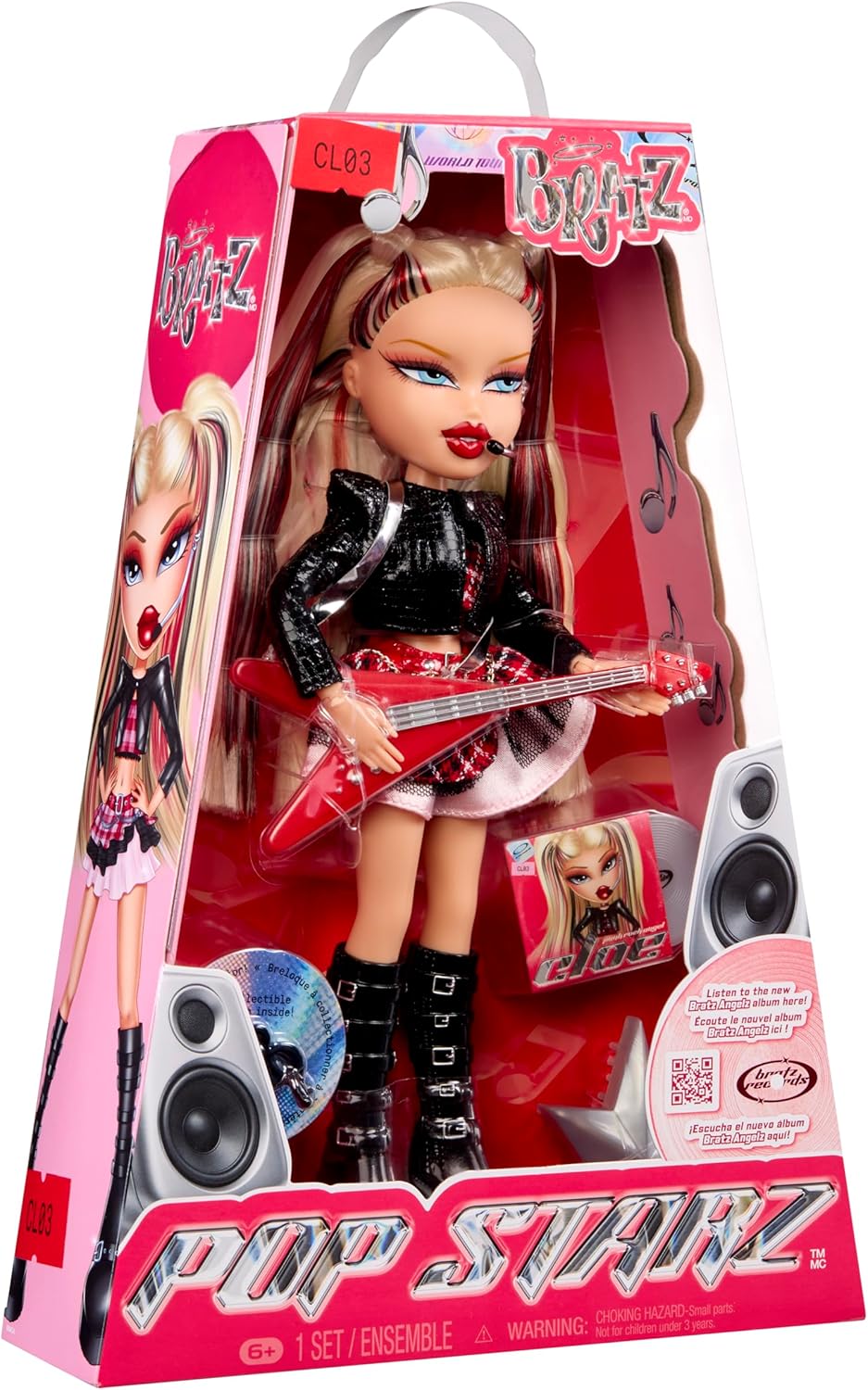 Bratz Pop Starz Cloe Fashion Doll with Accessories and Charm