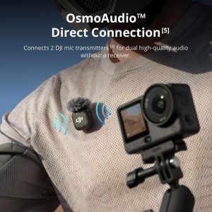 DJI Osmo Action 6 Combo mejorado, cámara de acción con sensor cuadrado de 1/1.1 ″, apertura variable de f/2.0–f/4.0, duración de batería extendida con 2 baterías, cámara de acción 8K para filmación