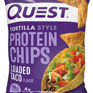 Quest Nutrition Tortilla Style Protein Chips Variety Pack, Chili Lime, Nacho Cheese, Loaded Taco, Low Carb, High Protein, Gluten Free, 1.1 oz (Pack of 12)