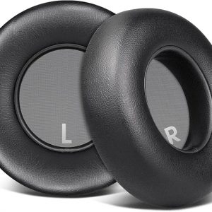 SOULWIT Almohadillas de repuesto para auriculares JBL Club700BT/Club 700BT, almohadillas con piel proteica más suave, espuma de aislamiento de ruido, color negro