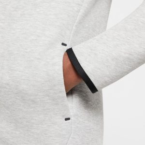 Nike Sportswear Tech Fleece - Sudadera con capucha de cremallera completa para niños grandes (HV5867-063, Gris Oscuro Jaspeado/Gris Oscuro Jaspeado) Talla Grande