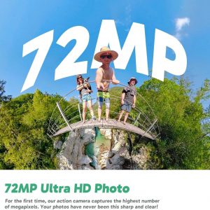 AKASO 360 Cámara de acción a prueba de condiciones climáticas 360° - Video 360 de 5.7K con sensores de 1/2 pulgada 48 MP, foto 360 de 72 MP, 360-SuperSmooth, pantalla táctil de 2.29 pulgadas, efecto