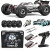 HYPER GO H16PL 1/16 RTR Fast Brushless RC Buggy for Adults, Max 38 mph RC Truck, 4WD High Speed Racing Car with 2S 2000 mAh Battery for RC Basher