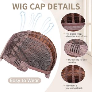 SeclitWu Long Ginger Wavy Wig for Women Middle Part Wavy Wigs Natural Looking Synthetic Heat Resistant Fiber Wig for Halloween Party Daily Use (26 Inch)