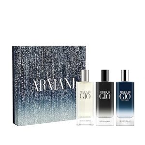 Armani beauty Acqua di Giò - Trío Cologe para hombre (valor de $124) - Eau de Toilette, Profundo y Parfum - 0.5 onzas líquidas cada uno