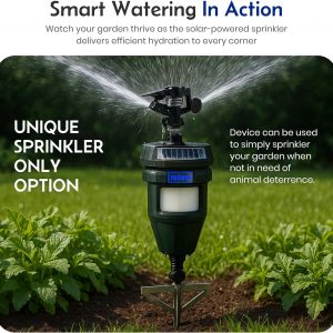 Motion Activated Sprinklers for Yard - Effective Deer & Cat Repellent, Skunk Deterrent, Raccoon & Dog Repellent, Lawn Sprinkler System, Water Sprinkler for Lawn Protection