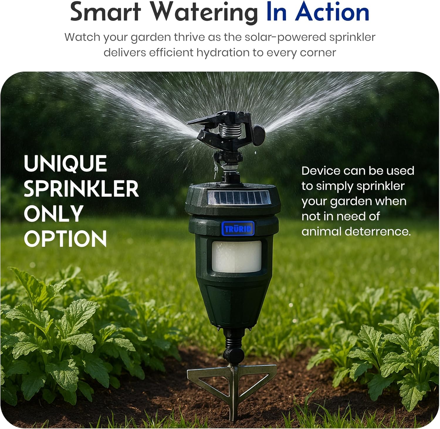 Motion Activated Sprinklers for Yard - Effective Deer & Cat Repellent, Skunk Deterrent, Raccoon & Dog Repellent, Lawn Sprinkler System, Water Sprinkler for Lawn Protection