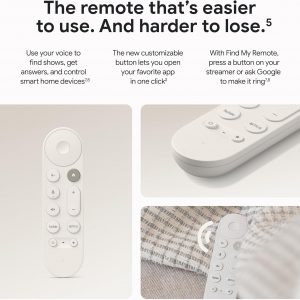 Google TV Streamer 4K - Fast Streaming Entertainment on Your TV with Voice Search Remote - Watch Movies, Shows, Live TV, and Netflix in 4K HDR - Smart Home Control - 32 GB of Storage - Porcelain