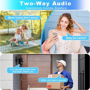 SeeVision Solar Security Cameras Wireless Outdoor, 2K PTZ WiFi 3MP Indoor Security Camera for Home with Spotlight, PIR Motion Detection,Siren, Color Night Vision, 2-Way Talk, SD/Cloud Storage