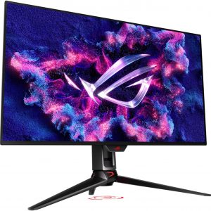 ASUS ROG Swift 32” 4K OLED Gaming Monitor (PG32UCDM) - UHD (3840 x 2160), QD-OLED, 240Hz, 0.03ms, G-SYNC Compatible, Custom Heatsink, Graphene Film, 99% DCI-P3, True 10-bit, 90W USB-C