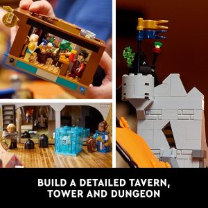 LEGO Ideas Dungeons & Dragons: Red Dragon’s Tale Building Set for Adults, Dungeons and Dragons Gift Idea, Fantasy Model for Build and Display, Created in Collaboration with Wizards of the Coast, 21348