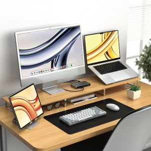 Satechi SM1 - Teclado mecánico 75% para Mac y Windows, teclado Bluetooth retroiluminado LED, 84 teclas compacto inalámbrico, para juegos, para Mac y Windows - Gris claro/Blanco