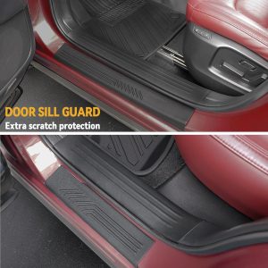 GALVAGNITE Floor Mats for Mazda CX-5 2017-2025, All Weather Floor Mats Trunk Cargo Liner with Backrest Protectors and Door Sill Guards Accessories, Full Coverage Set
