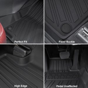 GALVAGNITE Floor Mats for Mazda CX-5 2017-2025, All Weather Floor Mats Trunk Cargo Liner with Backrest Protectors and Door Sill Guards Accessories, Full Coverage Set