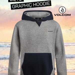 Volcom Boys Hoodie - Long Sleeve Pullover Graphic Hoodie Sweatshirt - Warm Casual Hoodies for Boys (8-20)