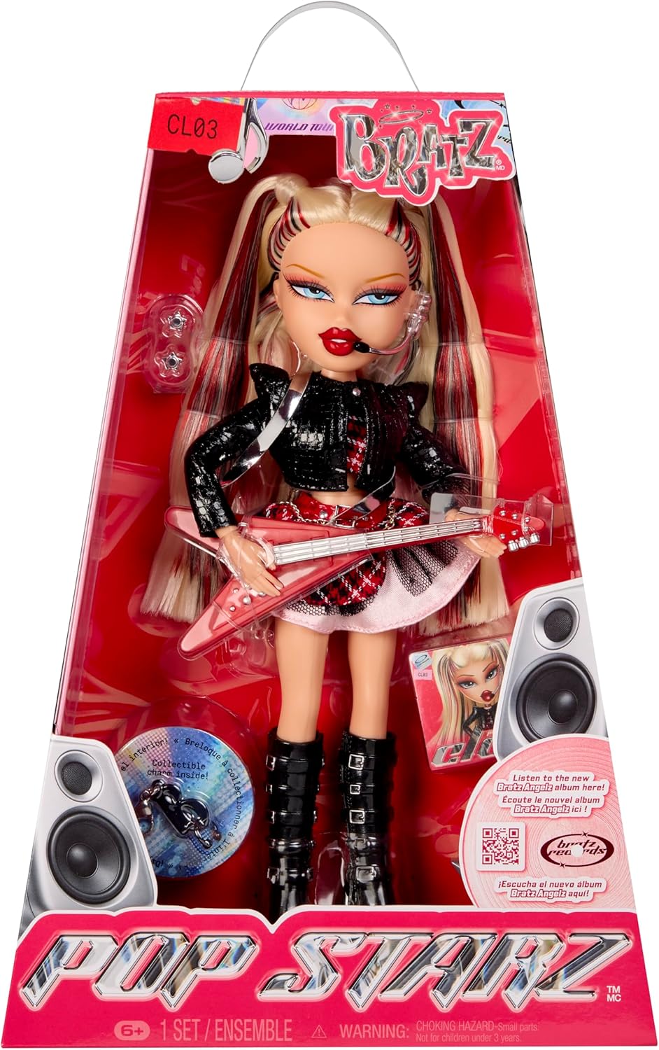 Bratz Pop Starz Cloe Fashion Doll with Accessories and Charm