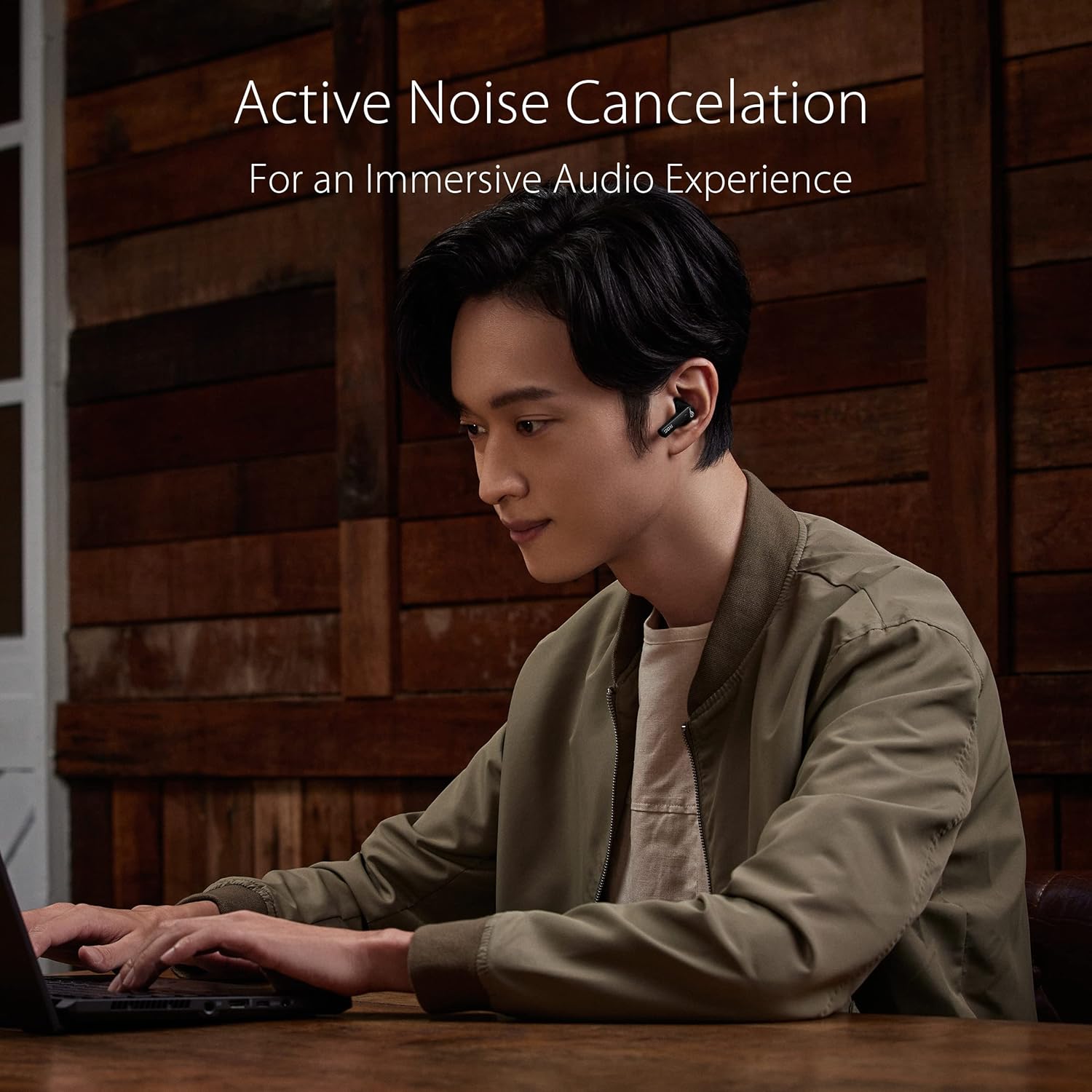 ASUS ROG Cetra True Wireless Auriculares inalámbricos para juegos – Bluetooth, baja latencia, cancelación de ruido ANC, control táctil, resistencia al agua IPX4, batería de 27 horas, carga inalámbrica