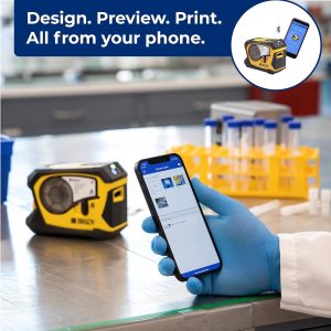 Brady M211 Portable Bluetooth Monochrome Label Printer, Yellow/Black