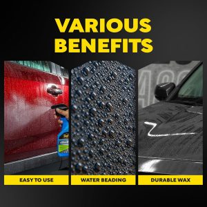 Meguiar's Hybrid Ceramic Wax, Easy-to-Use Spray Wax for Car Detailing with the Superior Protective Power of Advanced SiO2 Hybrid Barrier Technology, 26 Oz Spray Bottle