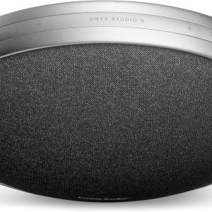Harman Kardon Onyx Studio 9 - Portable Stereo Bluetooth Home Speaker with Built-in Battery and USB Charging, self-Tuning, and Multi-Speaker Connection by Auracast - Black
