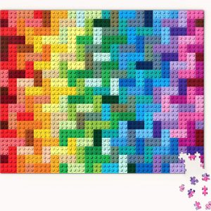 LEGO Rainbow Bricks 1000 Piece Jigsaw Puzzle