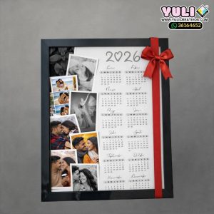 Cuadro estilo collage con calendario