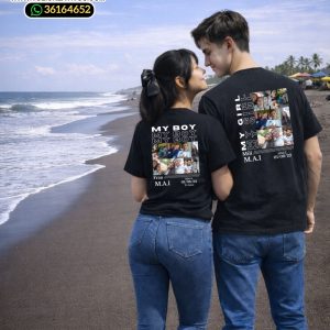 Playera duo personalizada My boy, My girl